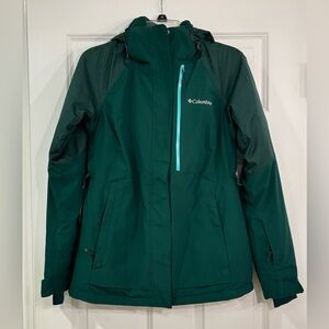 Women’s Columbia Insulated Winter Jacket, Green Size S